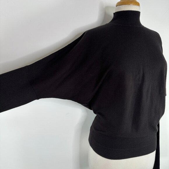 NWT Pilcro Anthropologie Womens M Turtleneck Pullover Sweater Long Sleeve Black - Picture 3 of 16